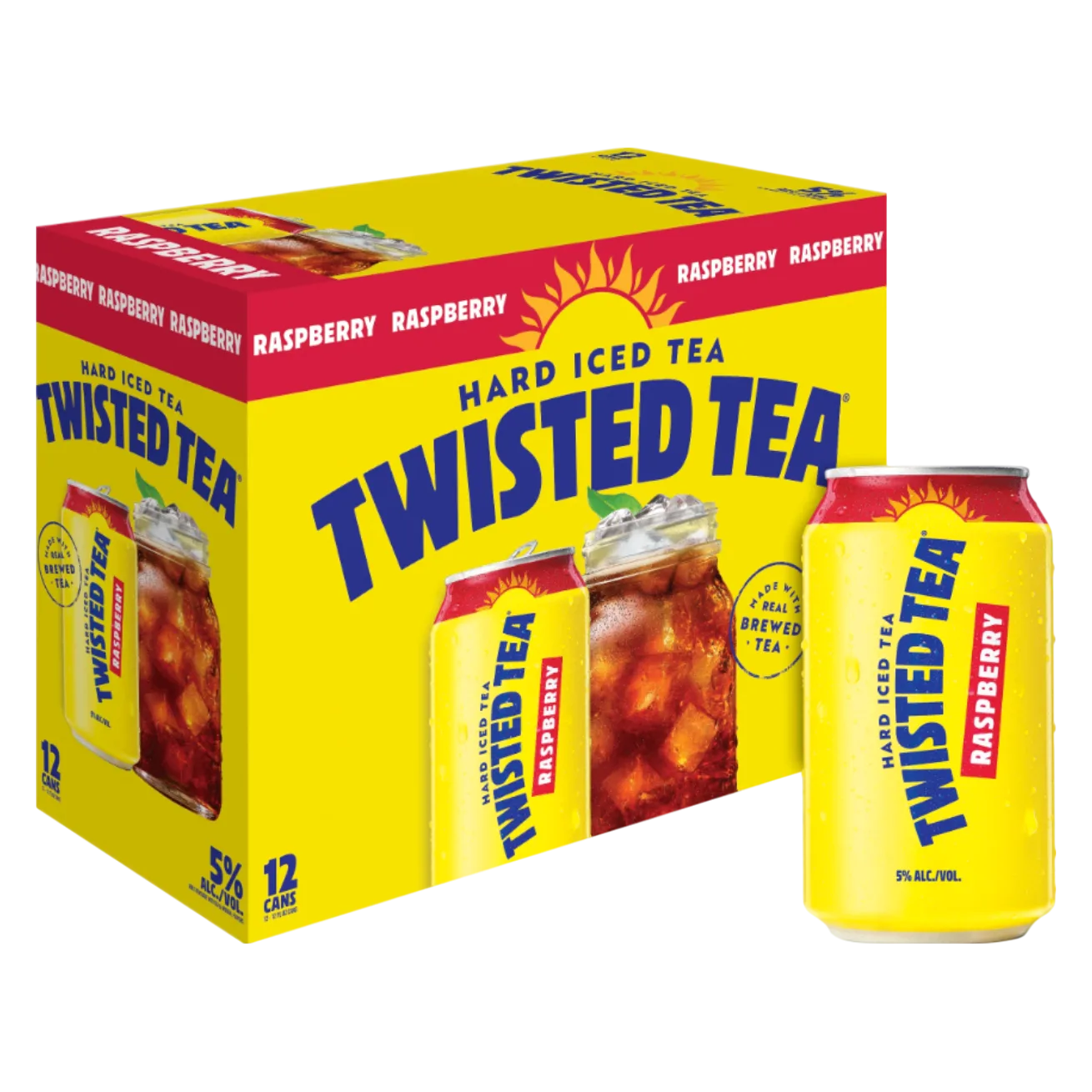 Twisted Tea Raspberry 12pk 12oz Can 5.0% Abv