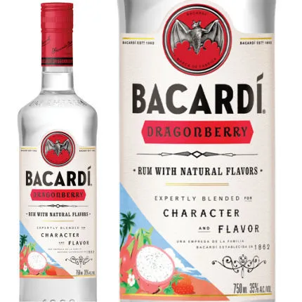 Bacardi Dragonberry Rum 750Ml