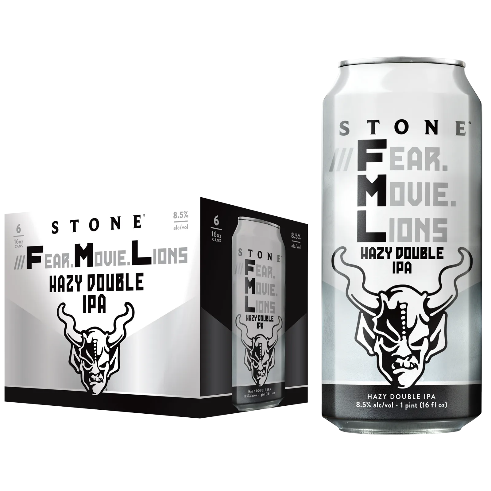 Stone Brewing Fear.Movie.Lions Double IPA 6pk 16oz Can 8.5% ABV