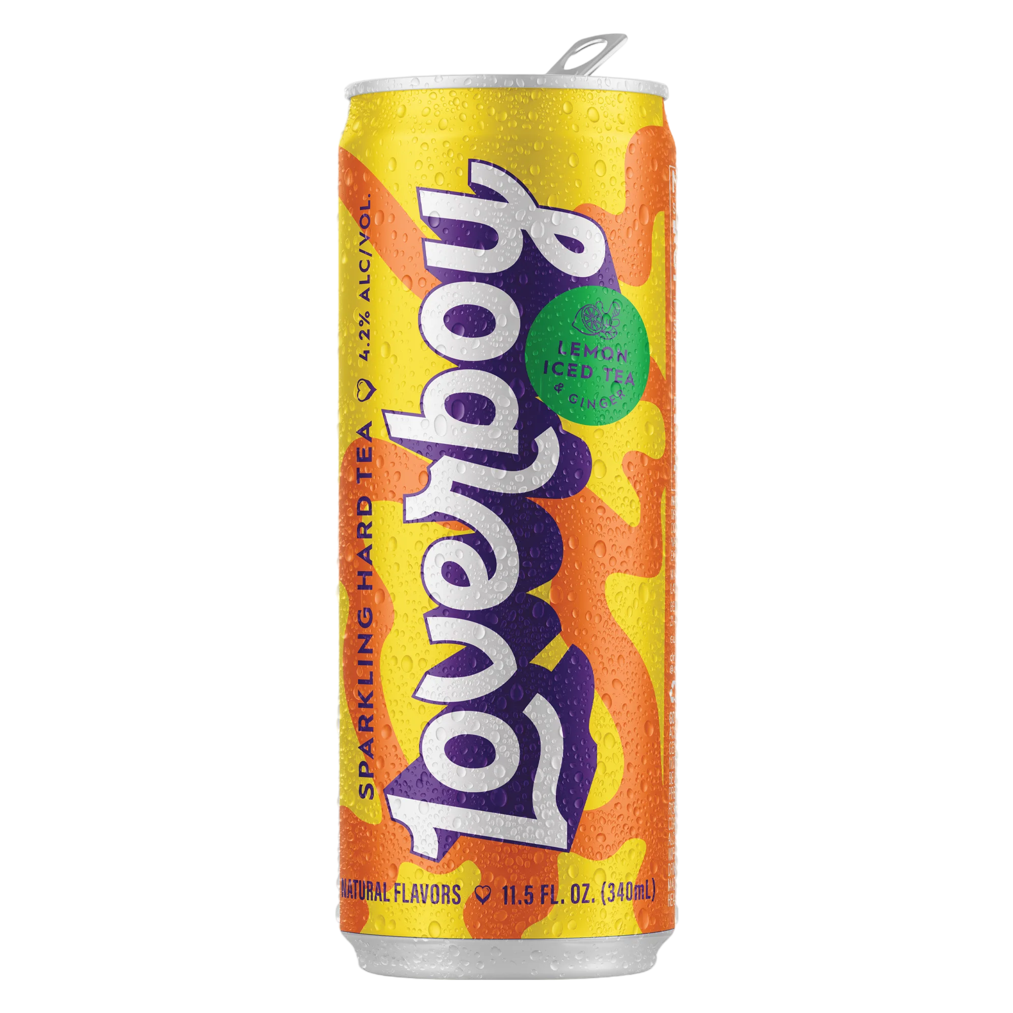 Loverboy Lemon Iced Tea Sparkling Hard Tea Single 12oz Can 4.2% ABV