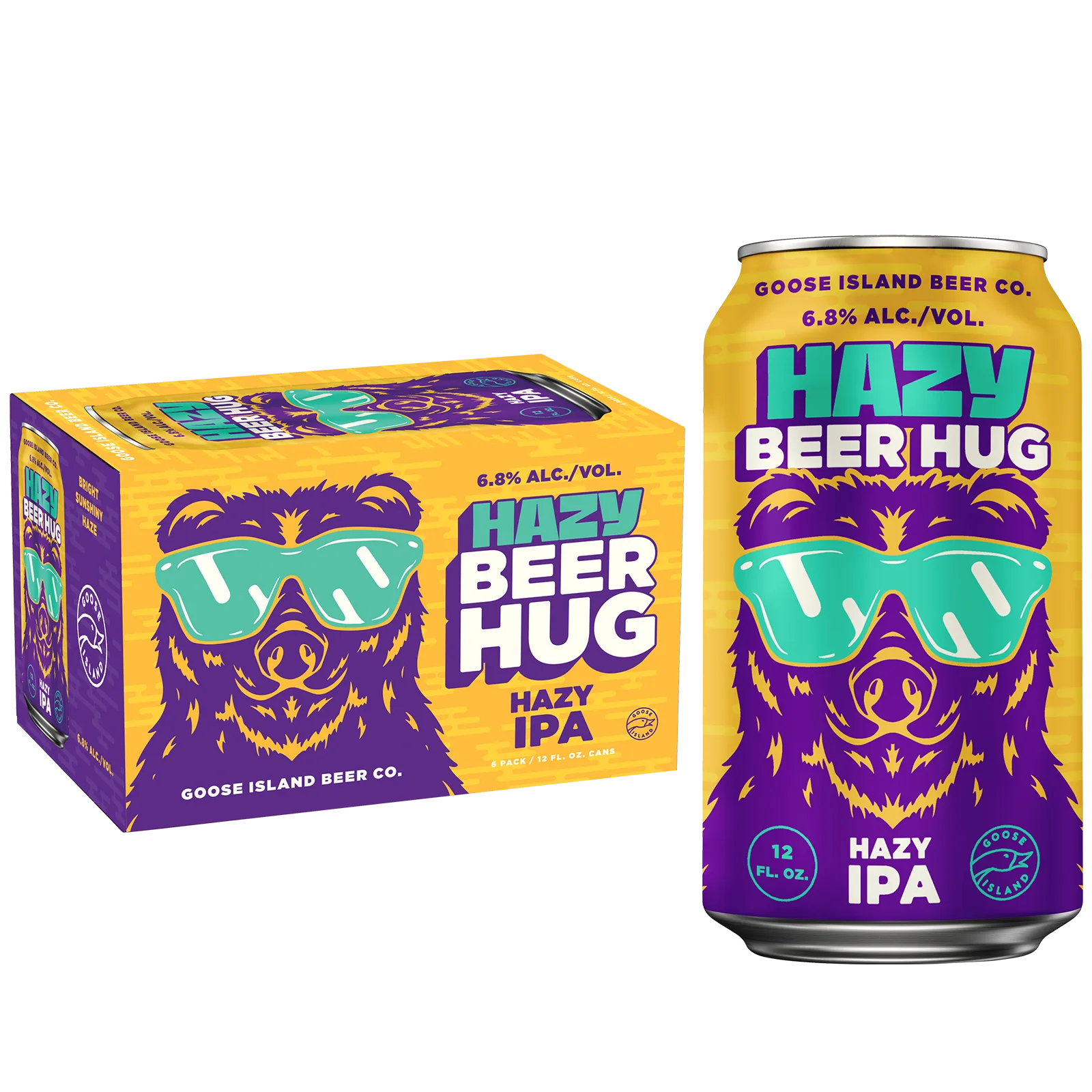 Goose Island Hazy Beer Hug IPA 6pk Cans 6.8% ABV