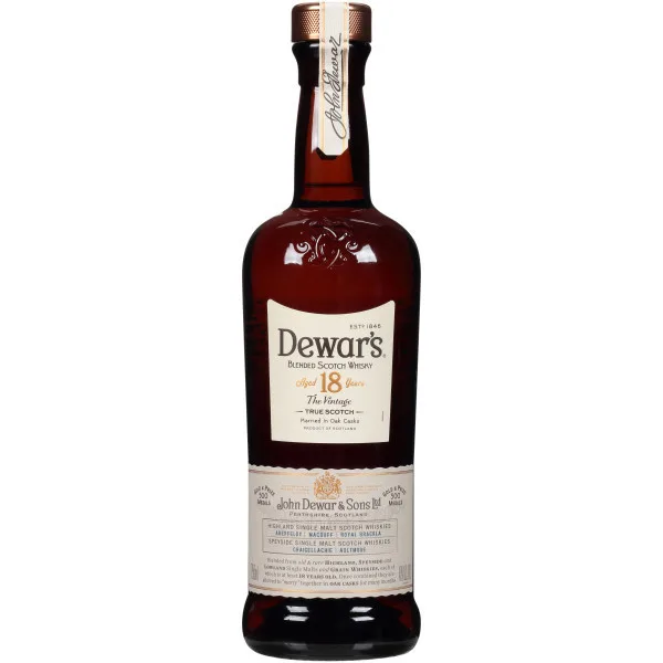 Dewars 18 Year Blended Scotch Whisky 750Ml