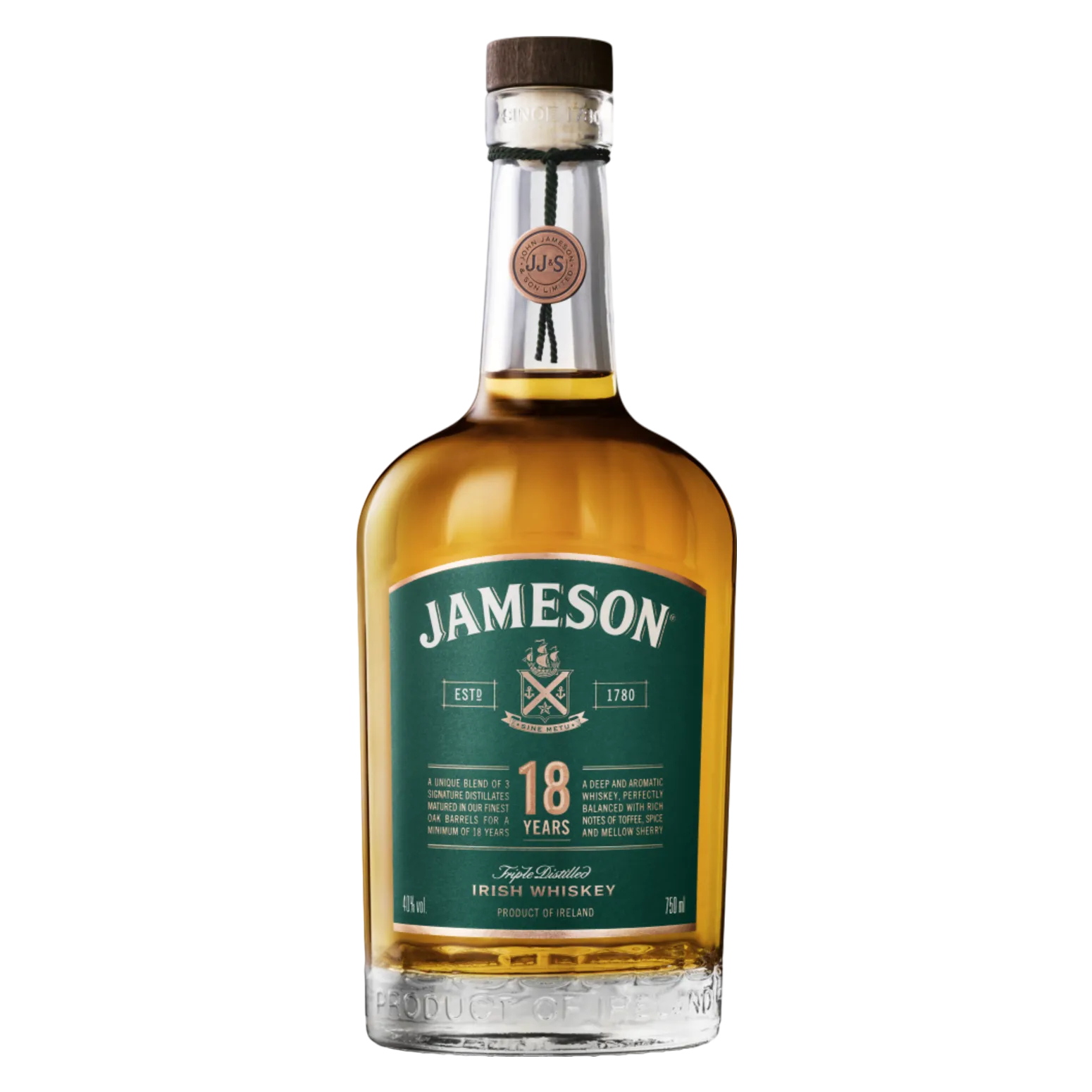 Jameson Irish Bow Street Whiskey 18 Yr