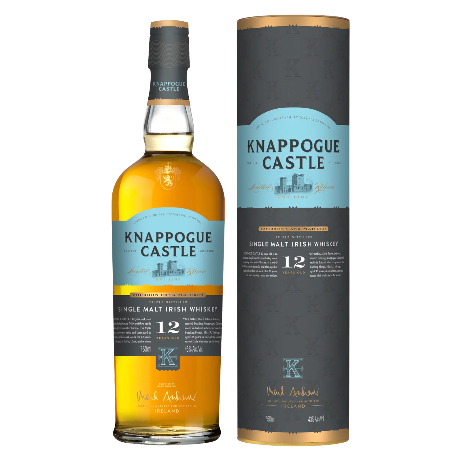 Knappogue Irish Whisky 12 Yr
