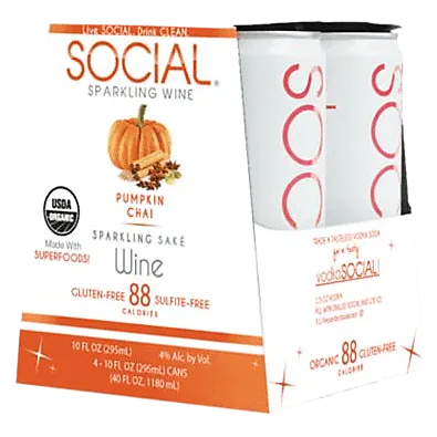 Social Sparkling Wine - Pumpkin Chai (4PK