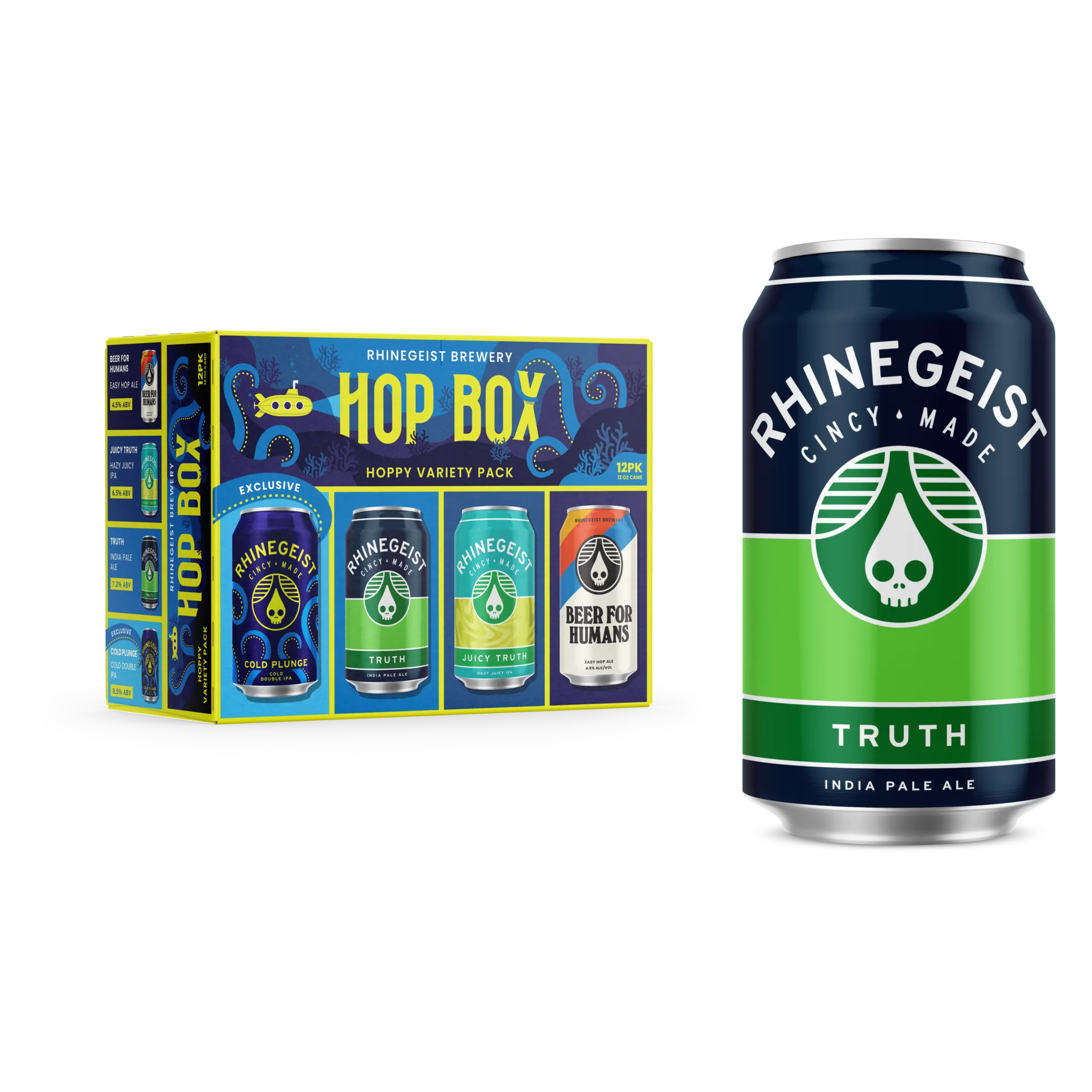Rhinegeist Hop Box Variety Pack 12pk Can 7.5% ABV