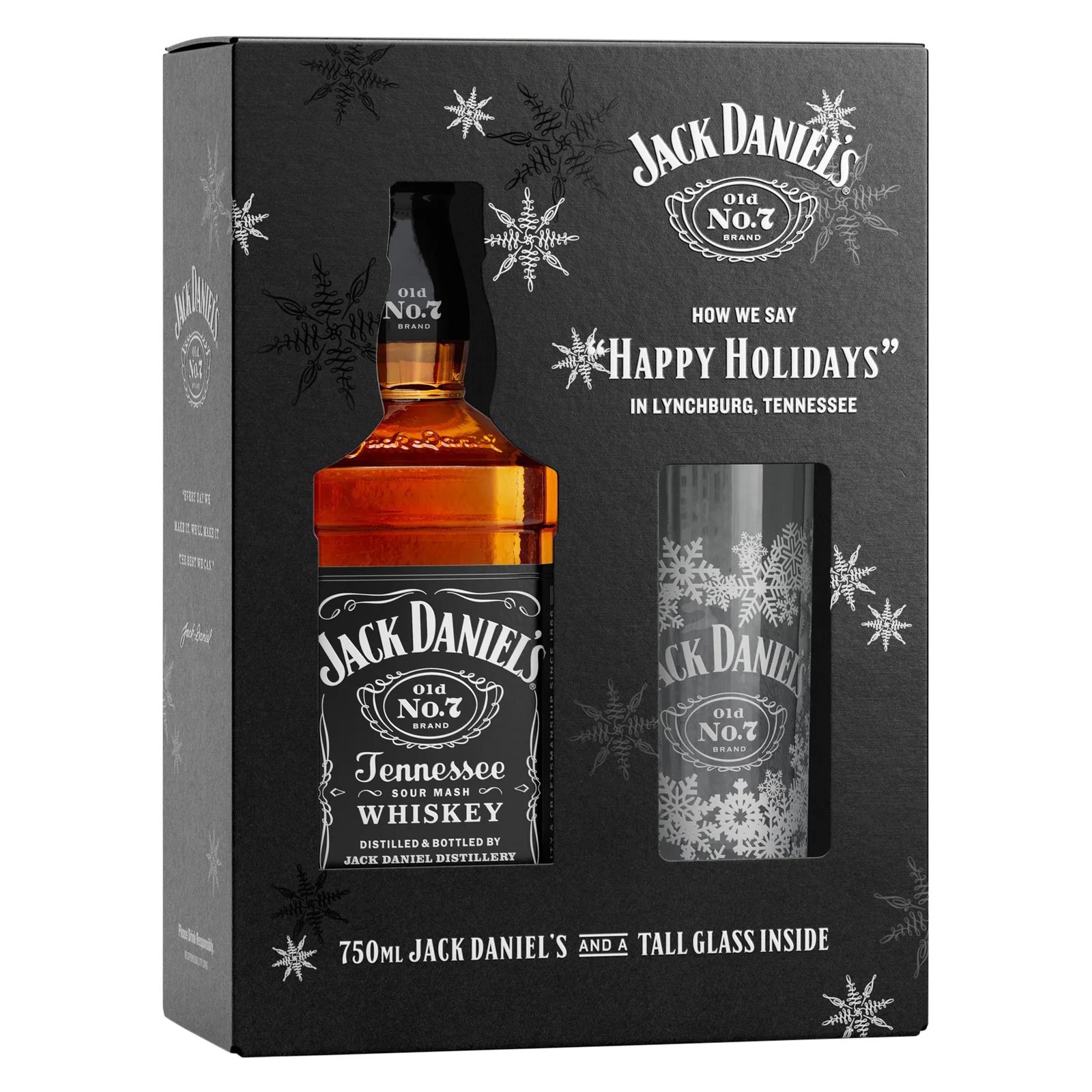Jack Daniels Black Tennessee Whiskey Gift Set (80 Proof
