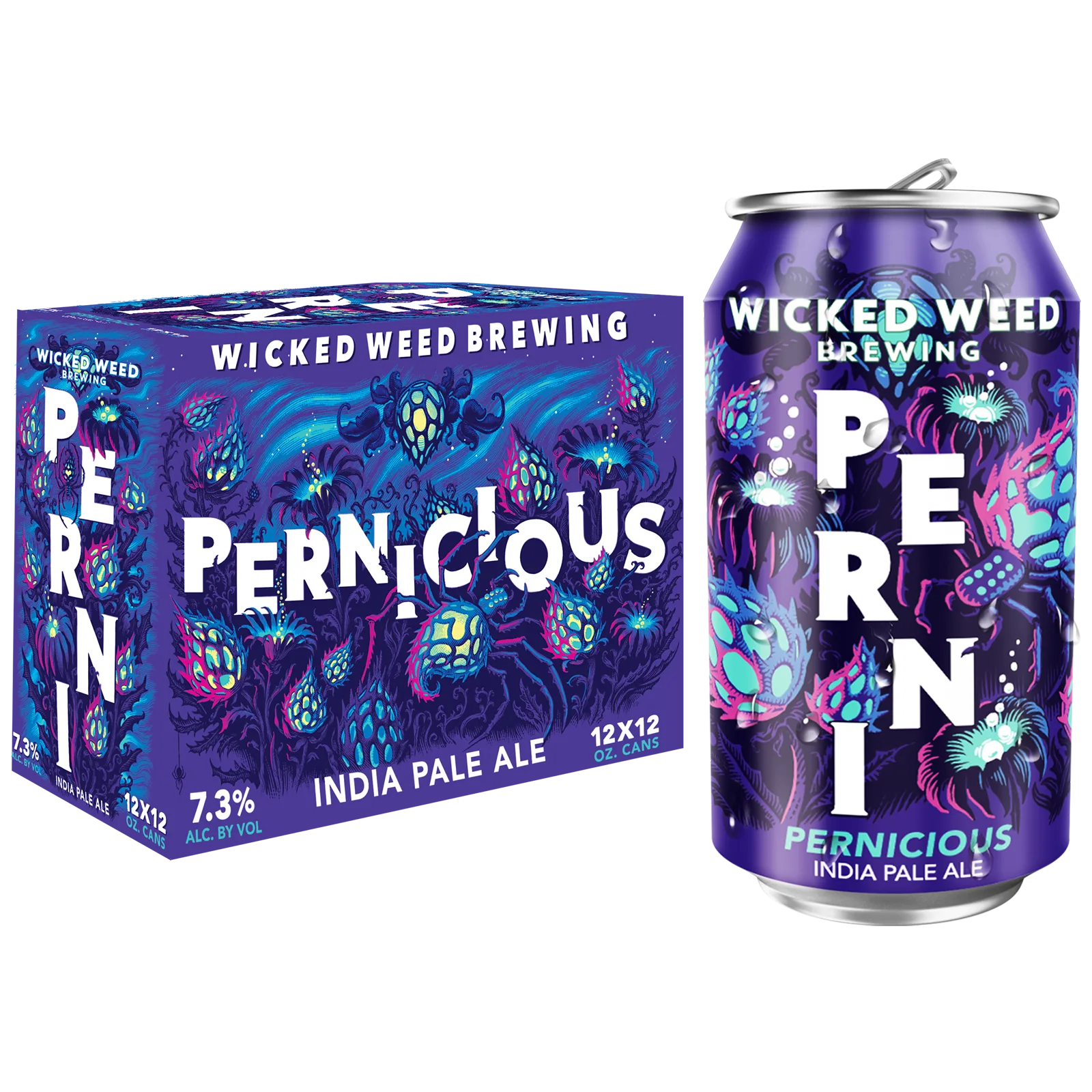 Wicked Weed Pernicious IPA 12pk Can 7.3% ABV