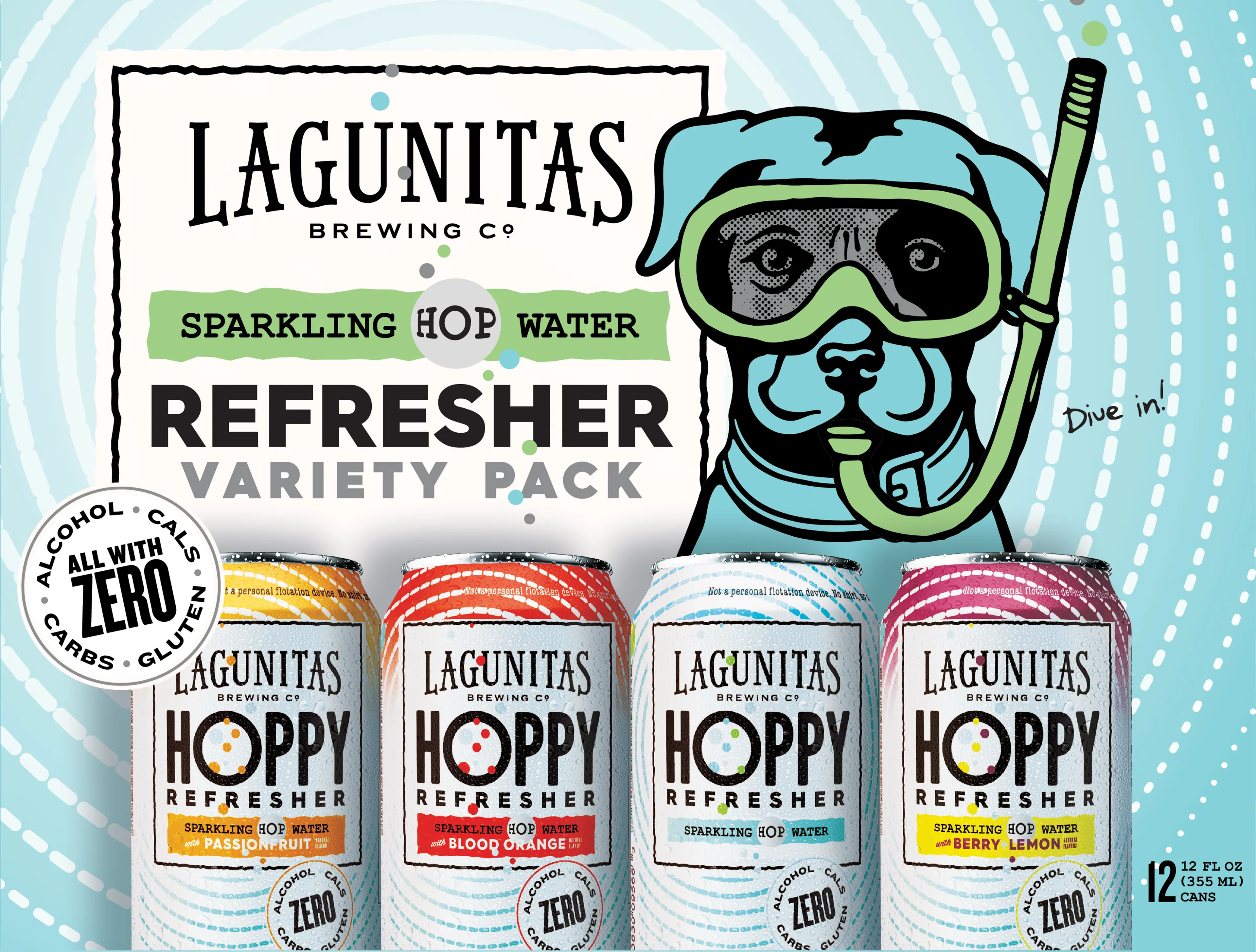 Lagunitas Hoppy Refresher Variety Pack, 12 Pack, 12 fl. oz. Cans