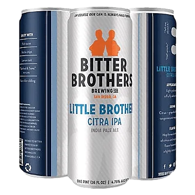 Bitter Brothers Brewing Little Brother Citra IPA 4pk 16oz Can