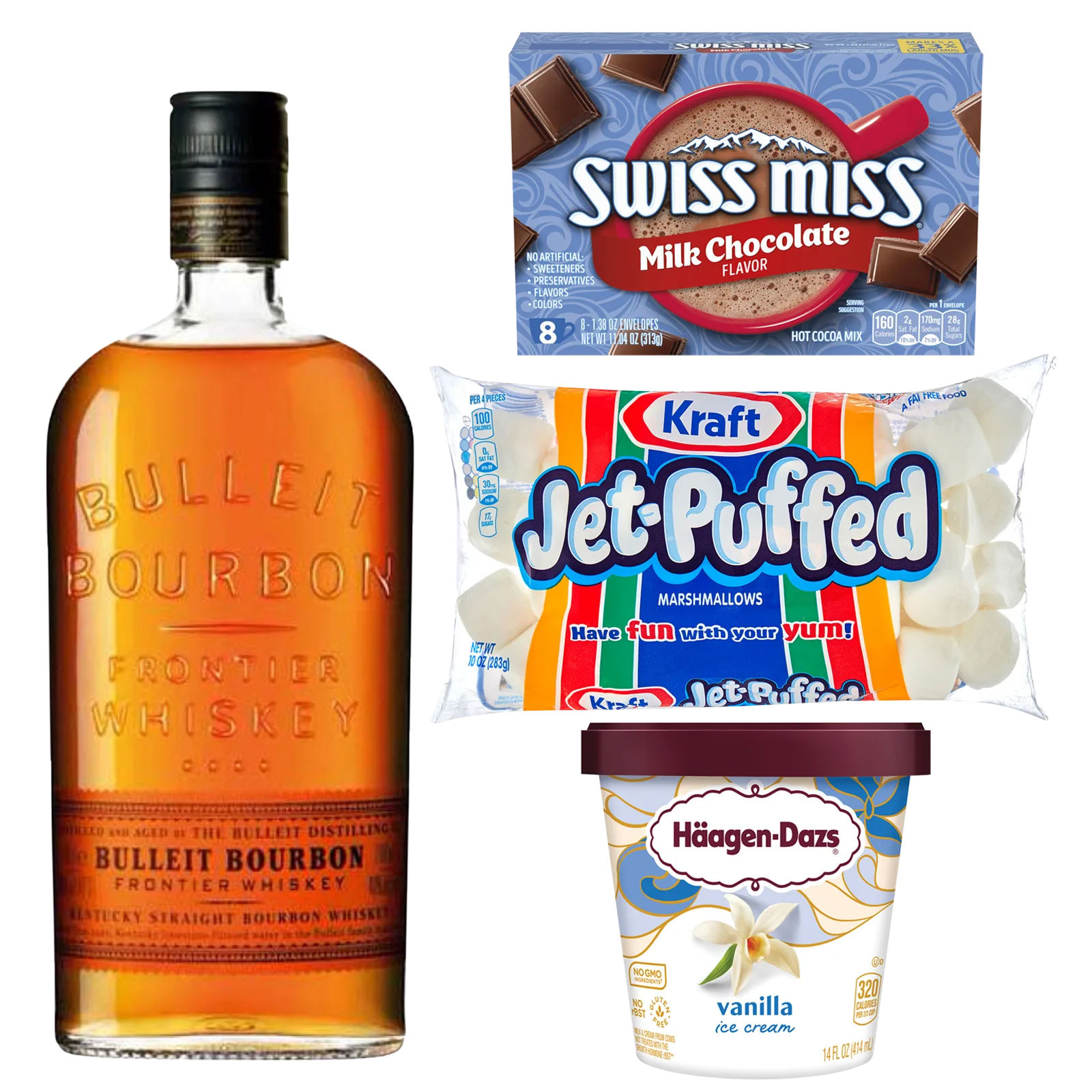 Bourbon Spiked Hot Chocolate - Frozen