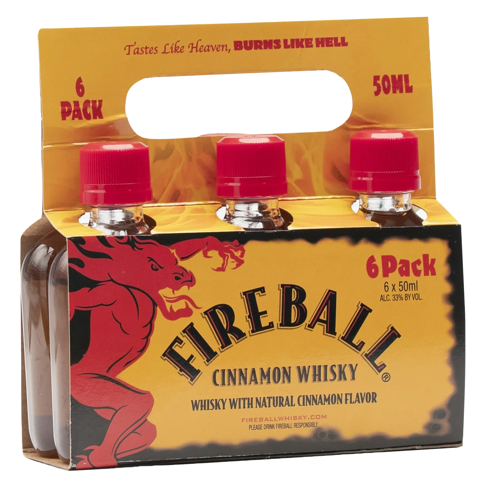 Fireball Hot Cinnamon Blended Whisky 6pk (66 Proof