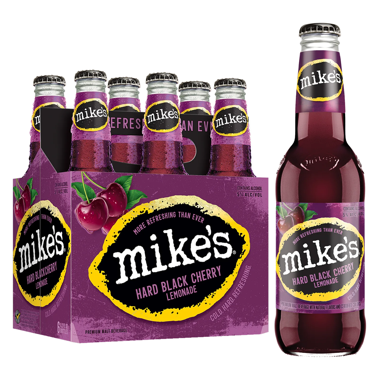 Mike's Hard Black Cherry 6pk 11.2oz Btl 5.0% ABV