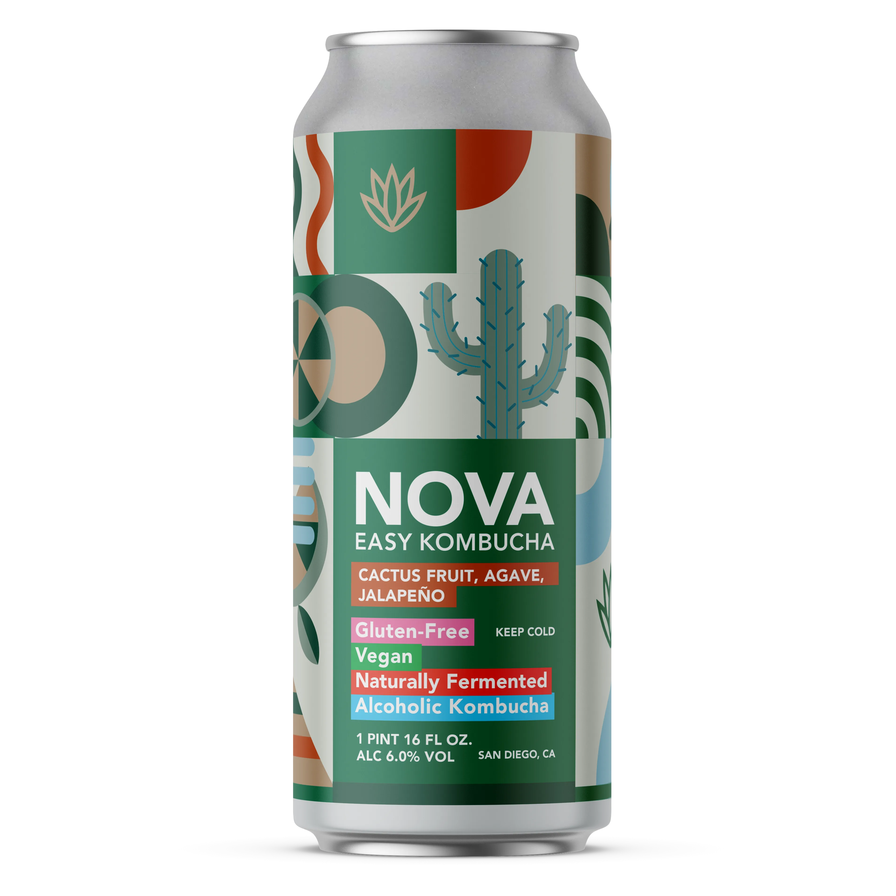 NOVA KOMBUCHA CACTUS FRUIT 16C