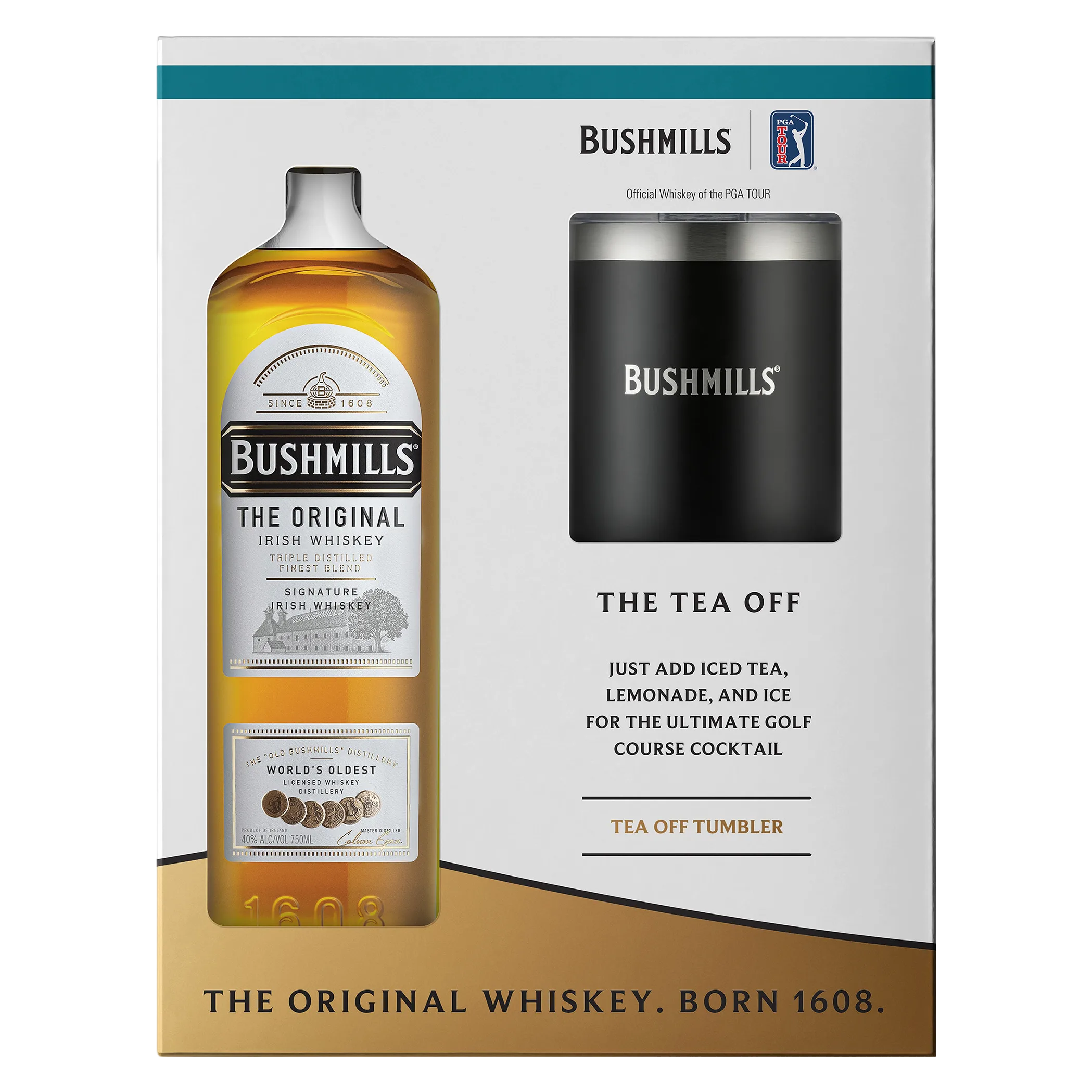 Bushmills Original with PGA Golf Tumbler Irish Whiskey (80 Proof