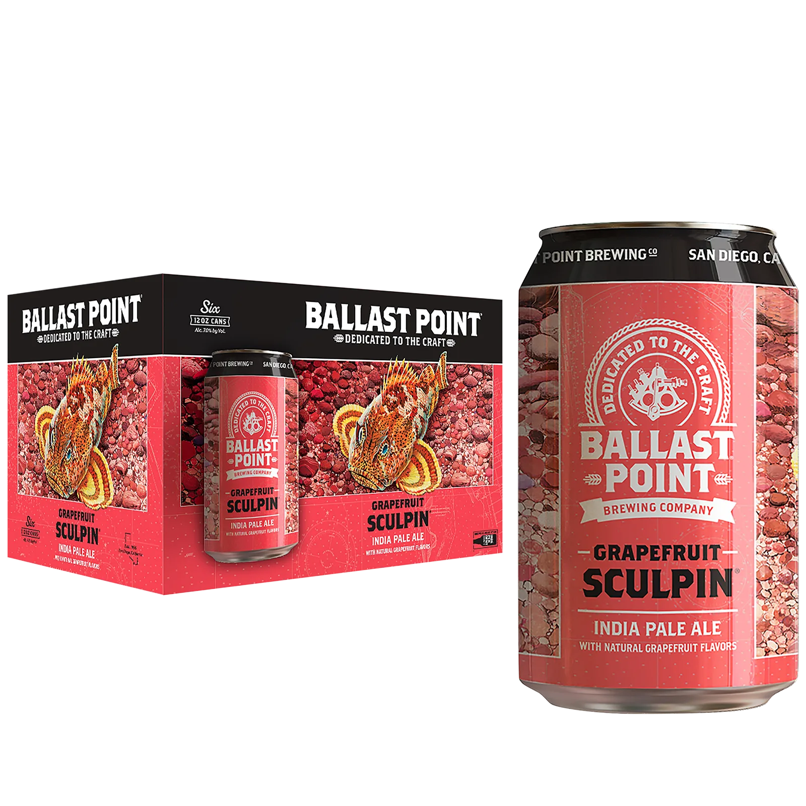 Ballast Point Grapefruit Sculpin 6pk Can 7.0% ABV