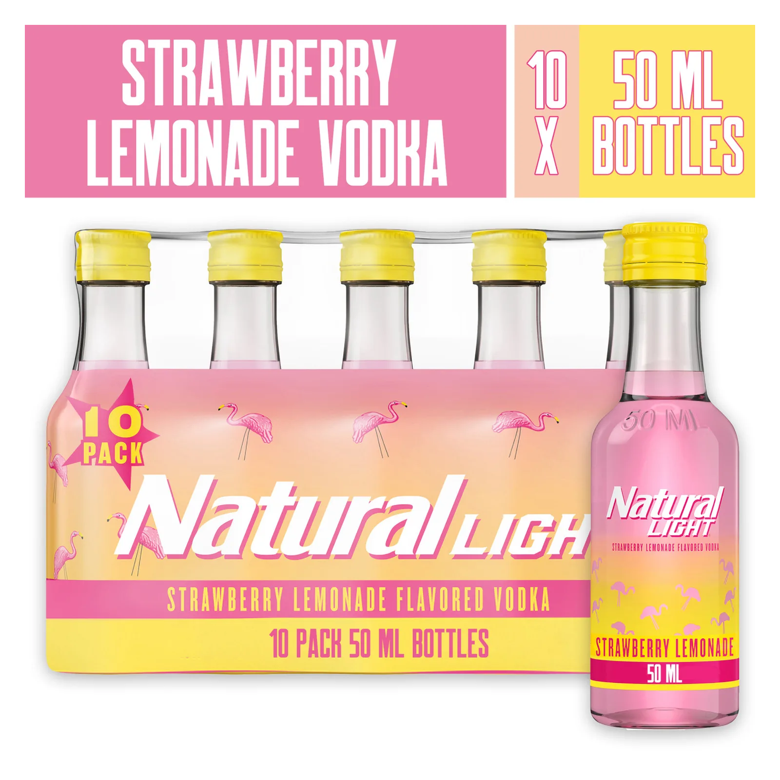 Natural Light Vodka Strawberry Lemonade 10pk (60 Proof