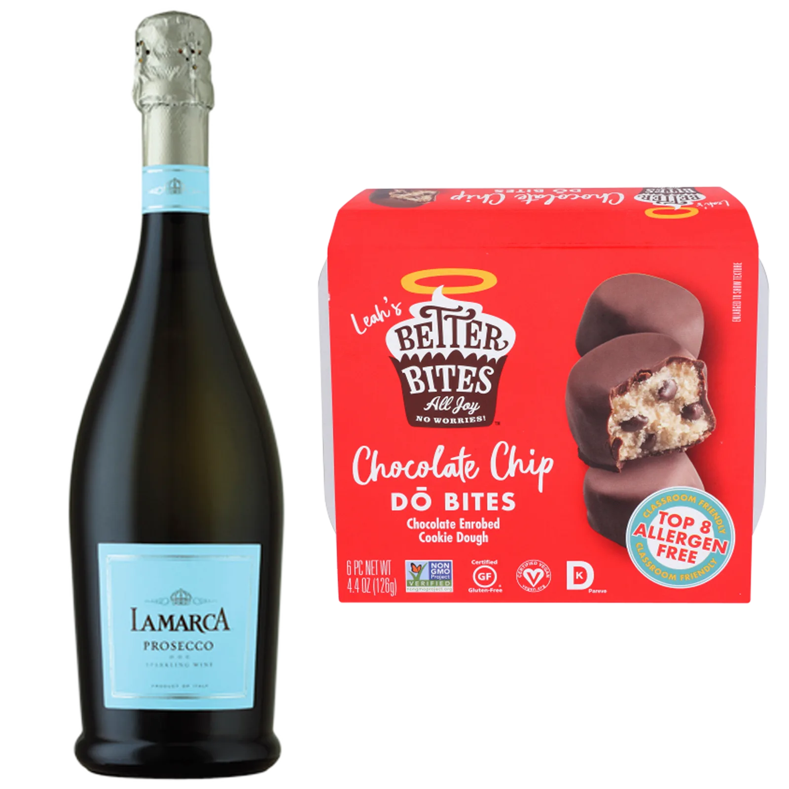La Marca Prosecco and Better Bites Bakery Chocolate Chip Bundle