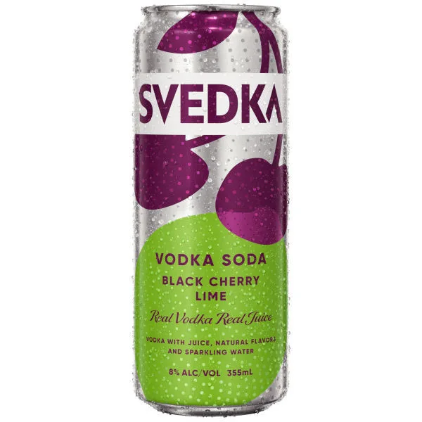 Svedka Black Cherry Lime Vodka Soda 4 Pack