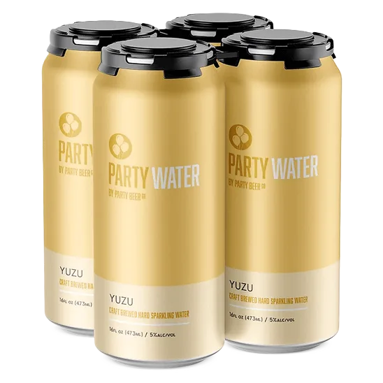 Party Water Yuzu 4pk 16oz Can 5% ABV