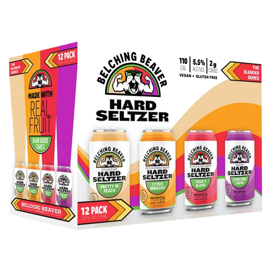 pid:56666 Belching Beaver Seltzer The Blender Series Variety Pack (12PKC 12 OZ)