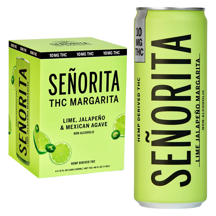 Senorita 10mg THC Spicy Lime Margarita 4pk Can