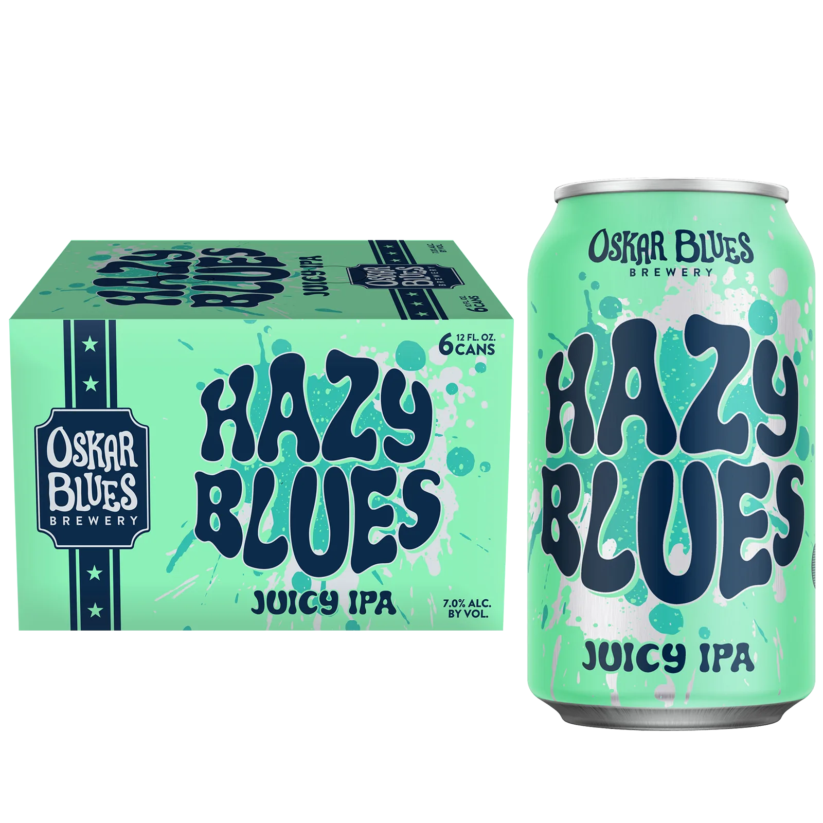 Oskar Blues Hazy Blue IPA 6pk Can 7% ABV