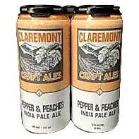 Claremont Pepper & Peaches IPA 4pk 16oz Can