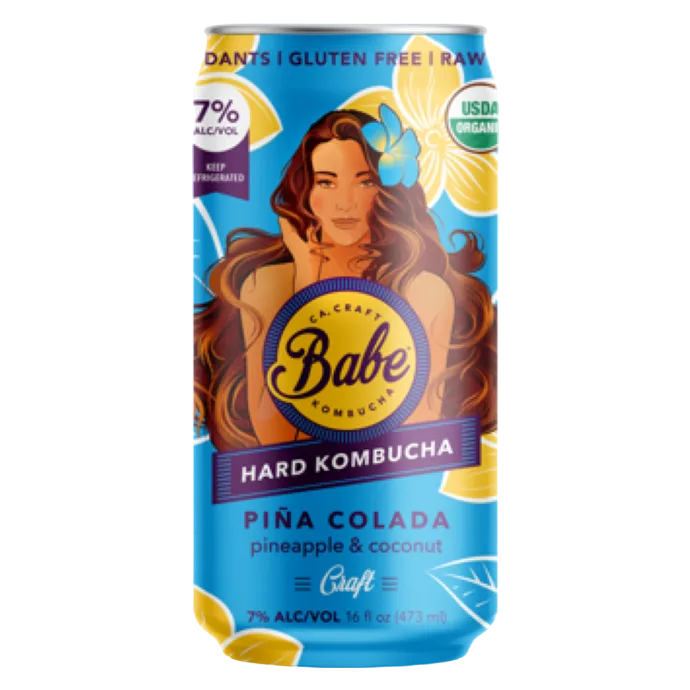 Babe Hard Kombucha Pina Colada (16 OZ CAN)