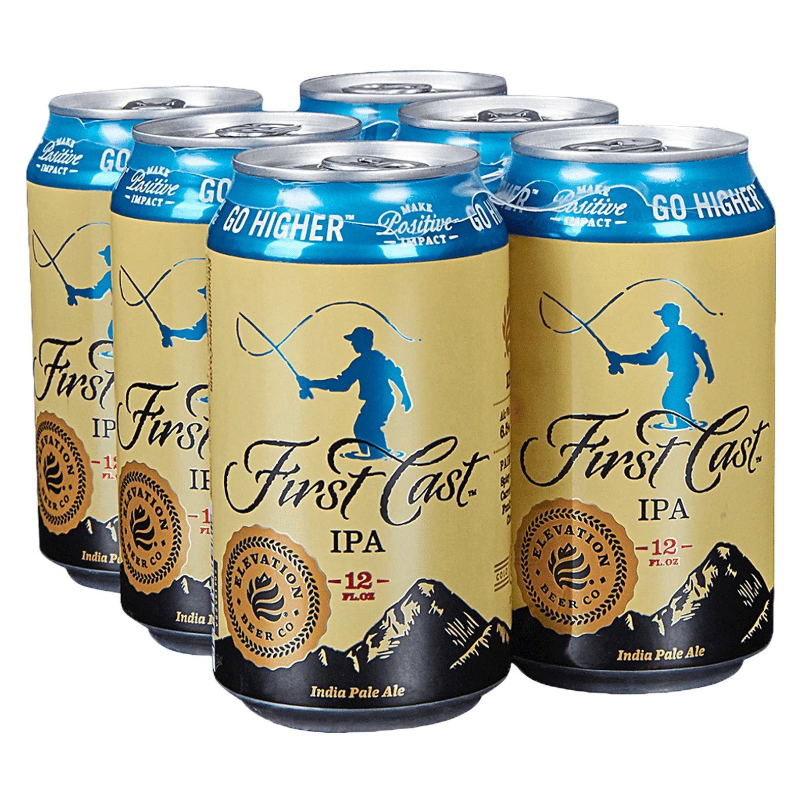 Elevation Brewing Company First Cast IPA 6pk Can 6% ABV