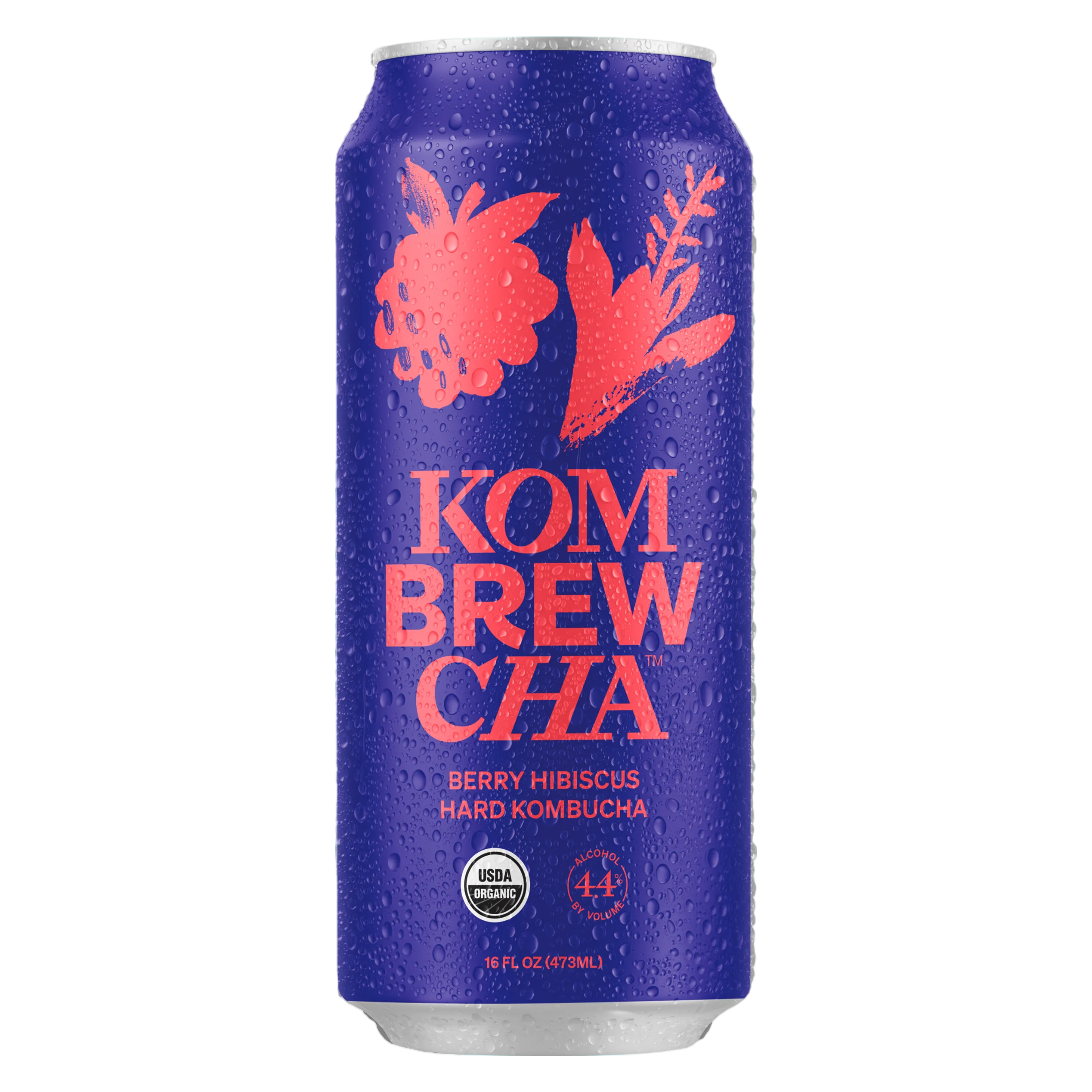 Kombrewcha Hard Kombucha Berry Hibiscus Single 16oz Can
