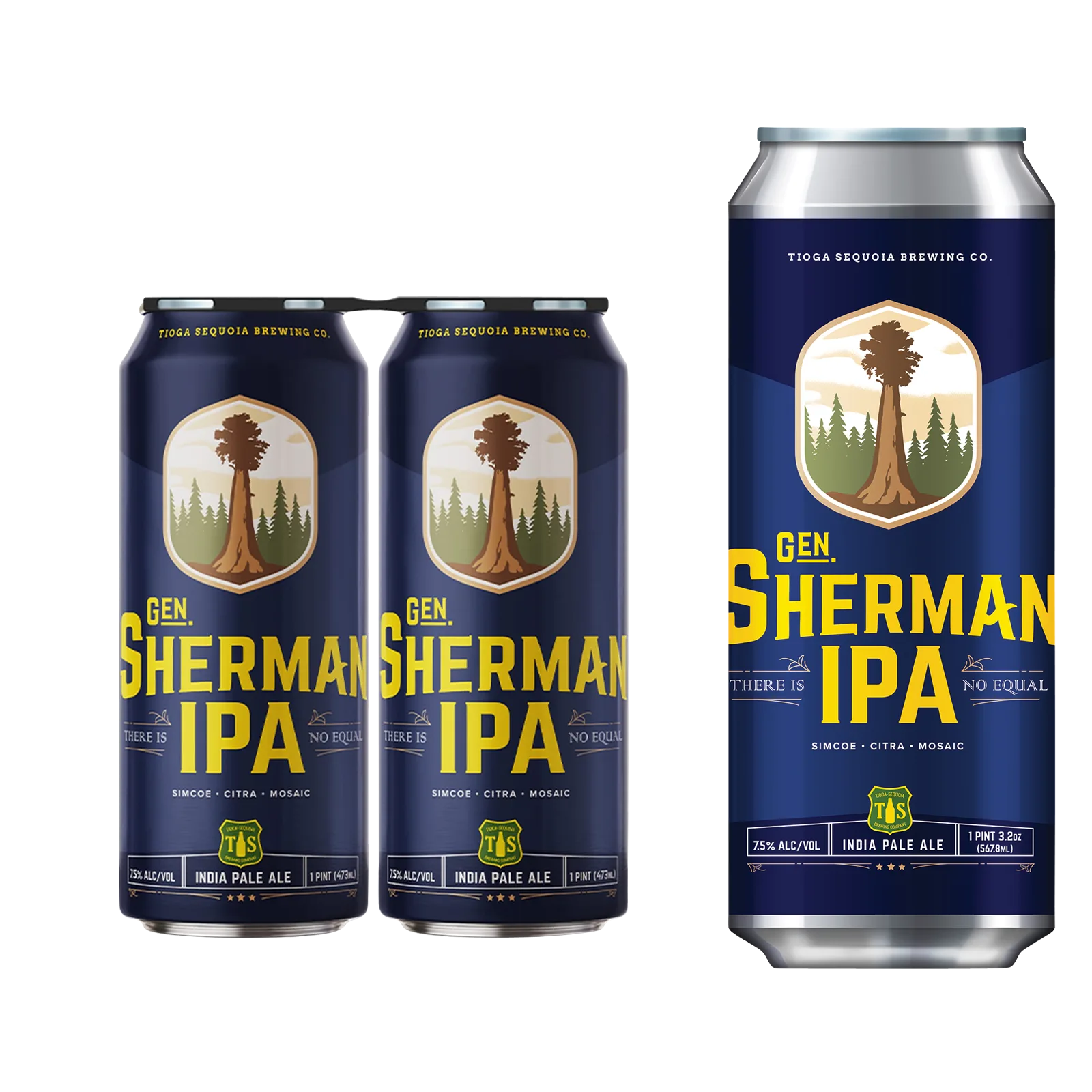 Tioga-Sequoia Brewing General Sherman IPA 4pk 16oz Can