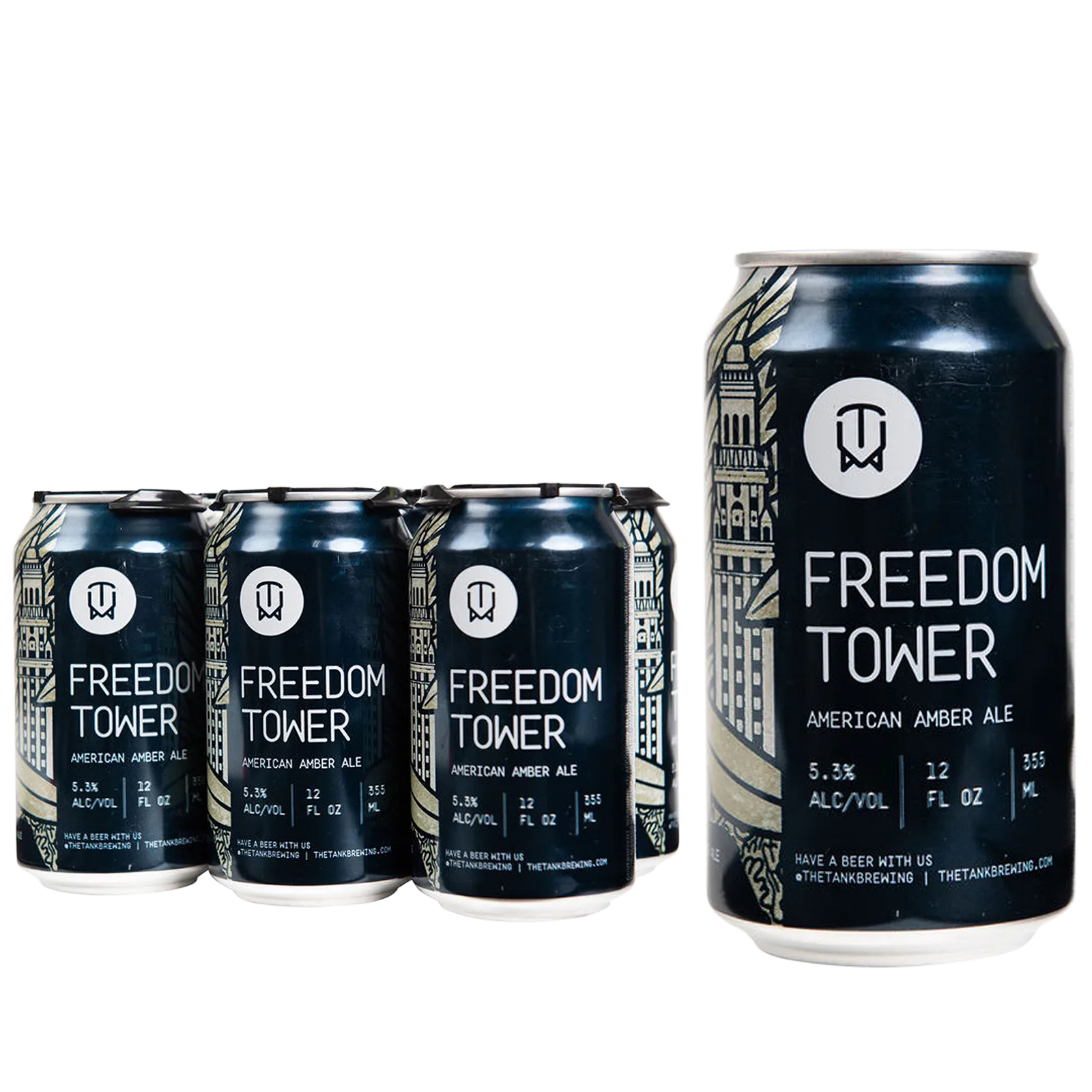 Tank Brewing Freedom Tower Amber Ale 6pk Can 5.3% ABV