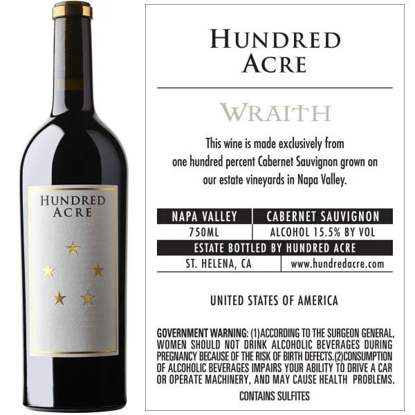 Hundred Acre Wraith Napa Cabernet 2014