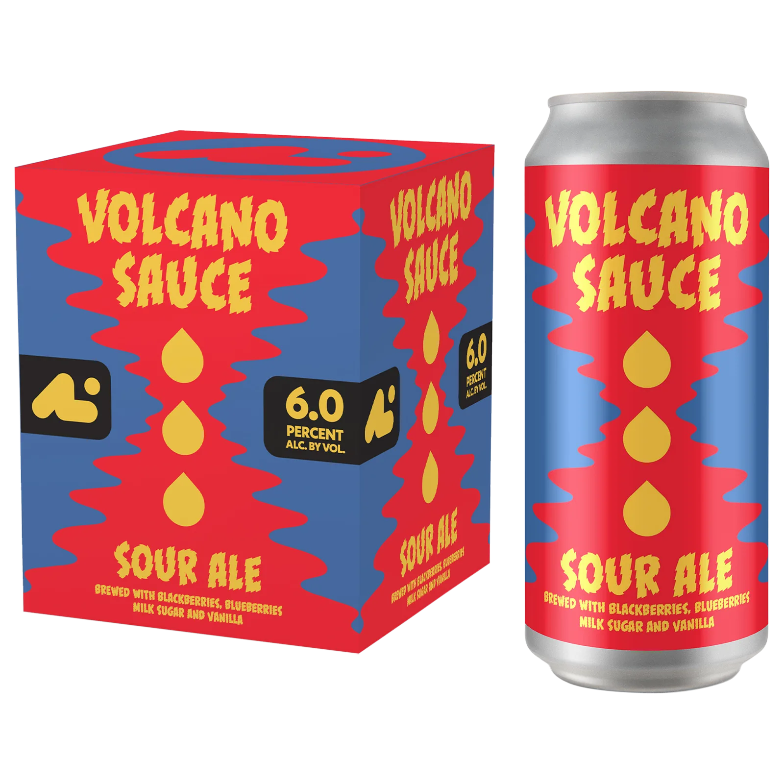 Aslin Volcano Sauce Milkshake Sour Ale 4pk 16oz Can 5.0% ABV