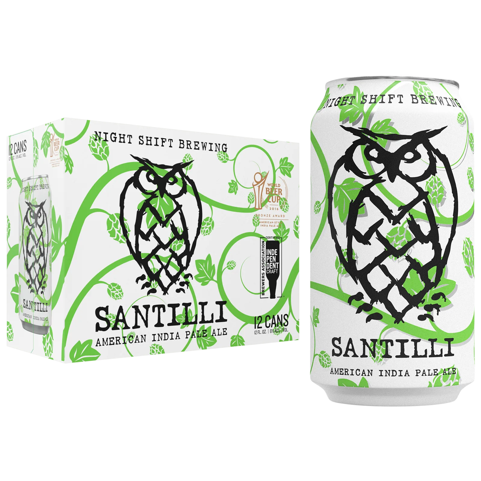 Night Shift Santilli IPA 12pk 6.0% ABV