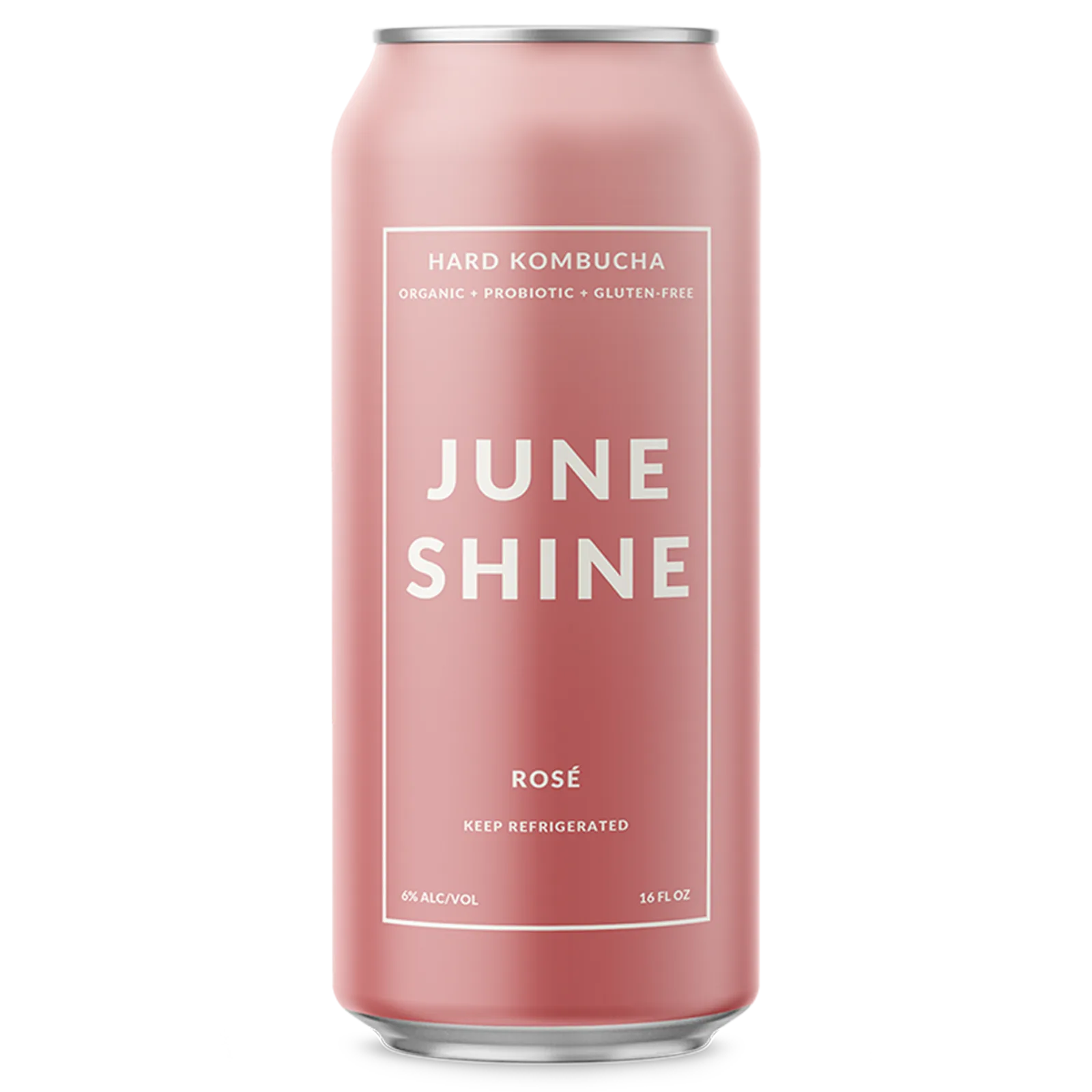 JuneShine Rose Hard Kombucha Single 16oz Can 6.0% ABV