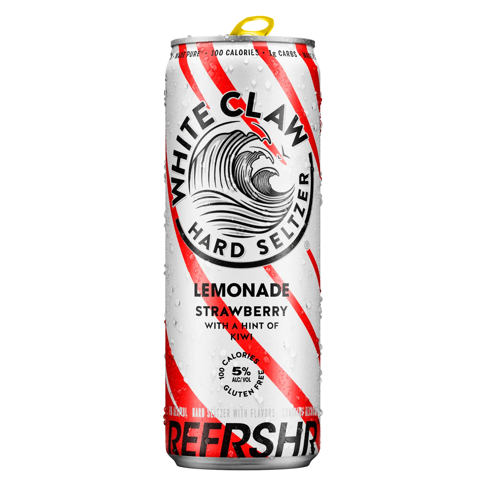 White Claw REFRSHR Lemonade Strawberry with a hint of Kiwi Single 12oz Can 5.0% ABV