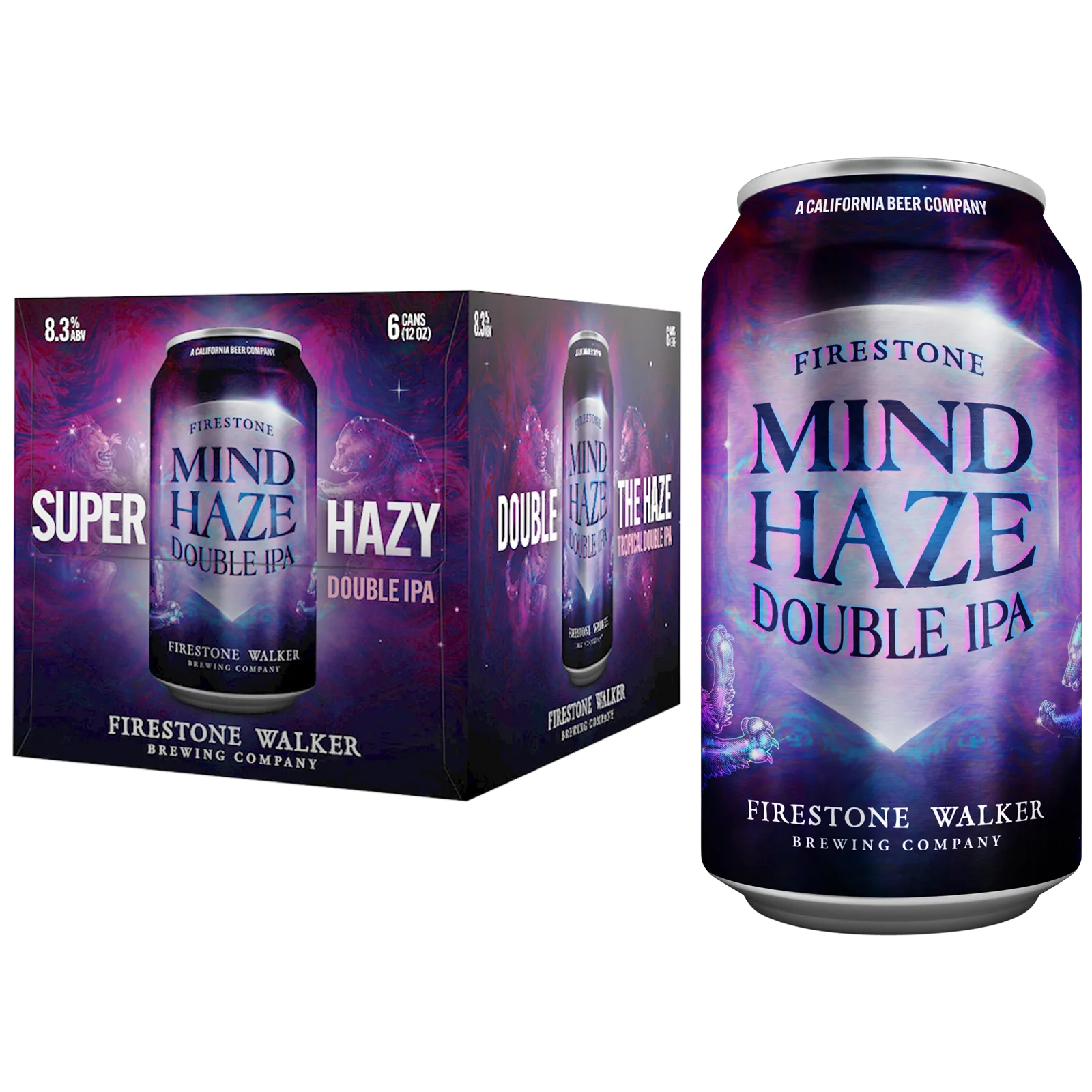 Firestone Walker Double Mind Haze IPA 6pk Can 8.3% ABV