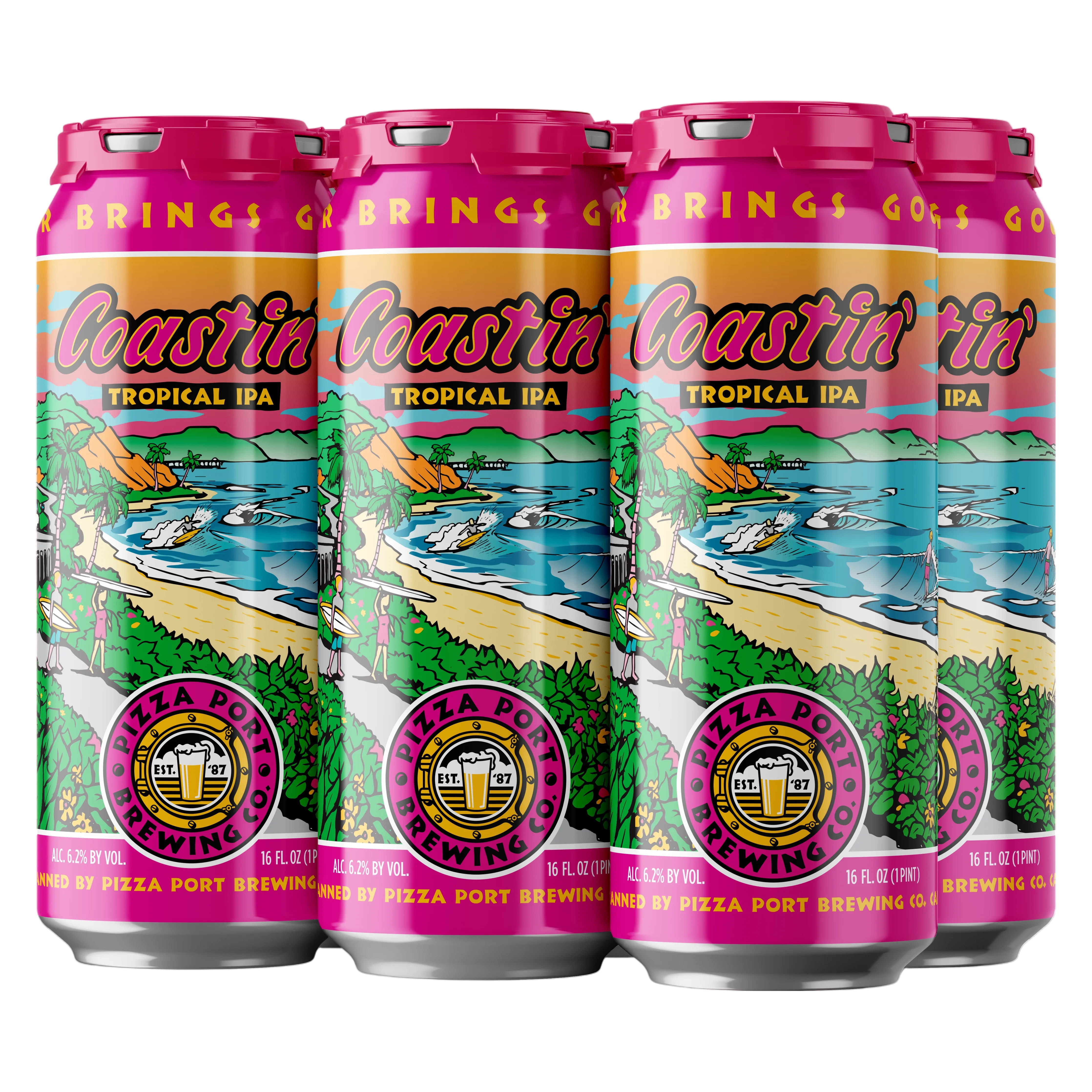 PIZZA PORT COASTIN' IPA 6PKC