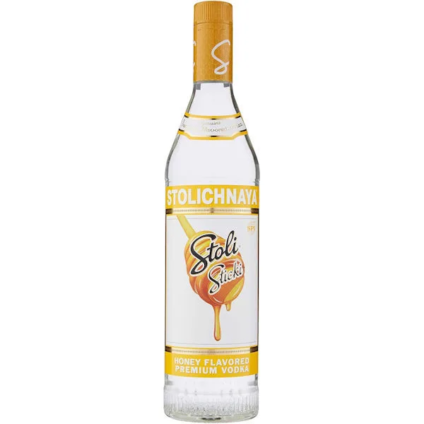 Stolichnaya Stoli Sticki Honey Flavored Russian Vodka 1L