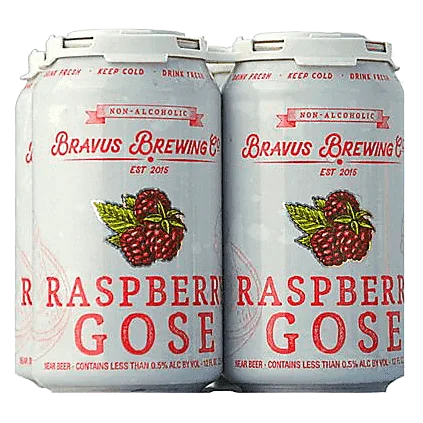 Bravus Brewing Co. Raspberry Gose Non-Alcoholic (4PKC 12 OZ)