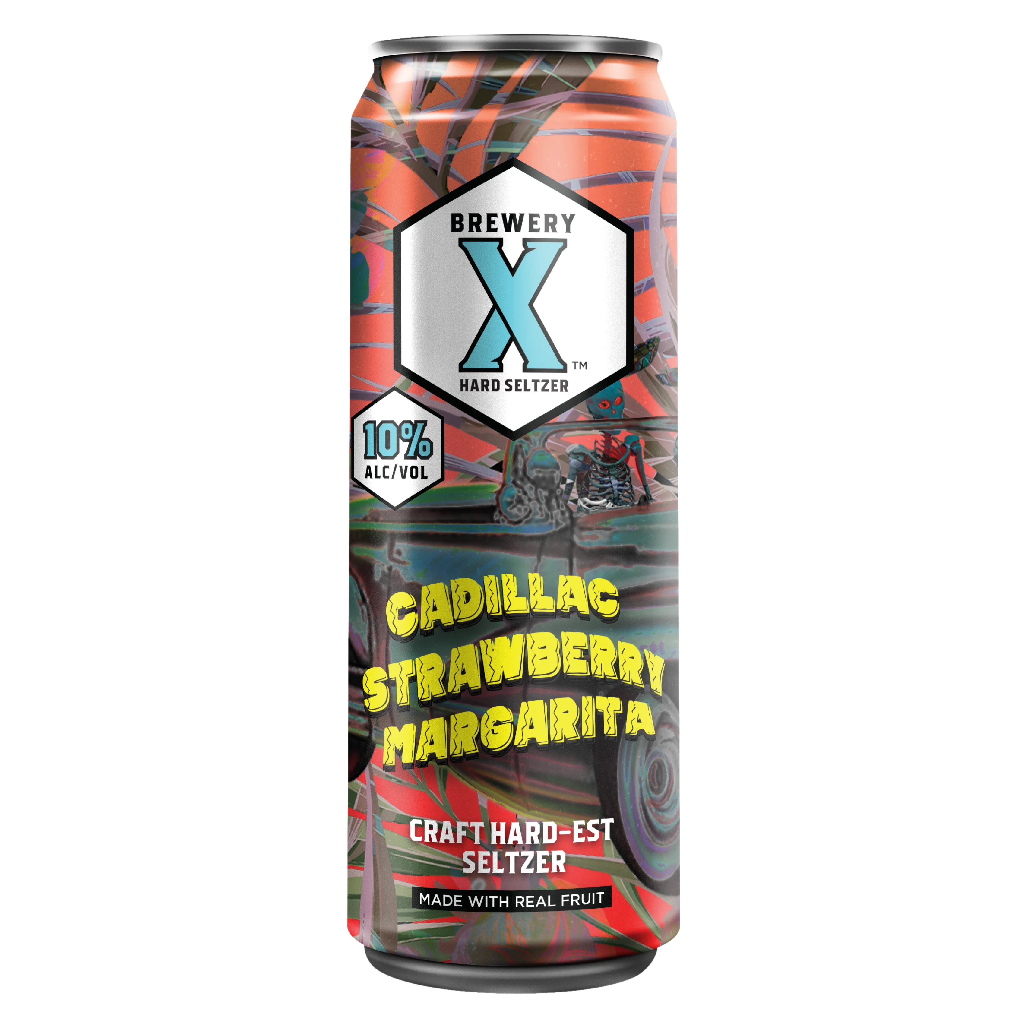 Brewery X Cadillac Strawberry Margarita (19.2 OZ CAN)