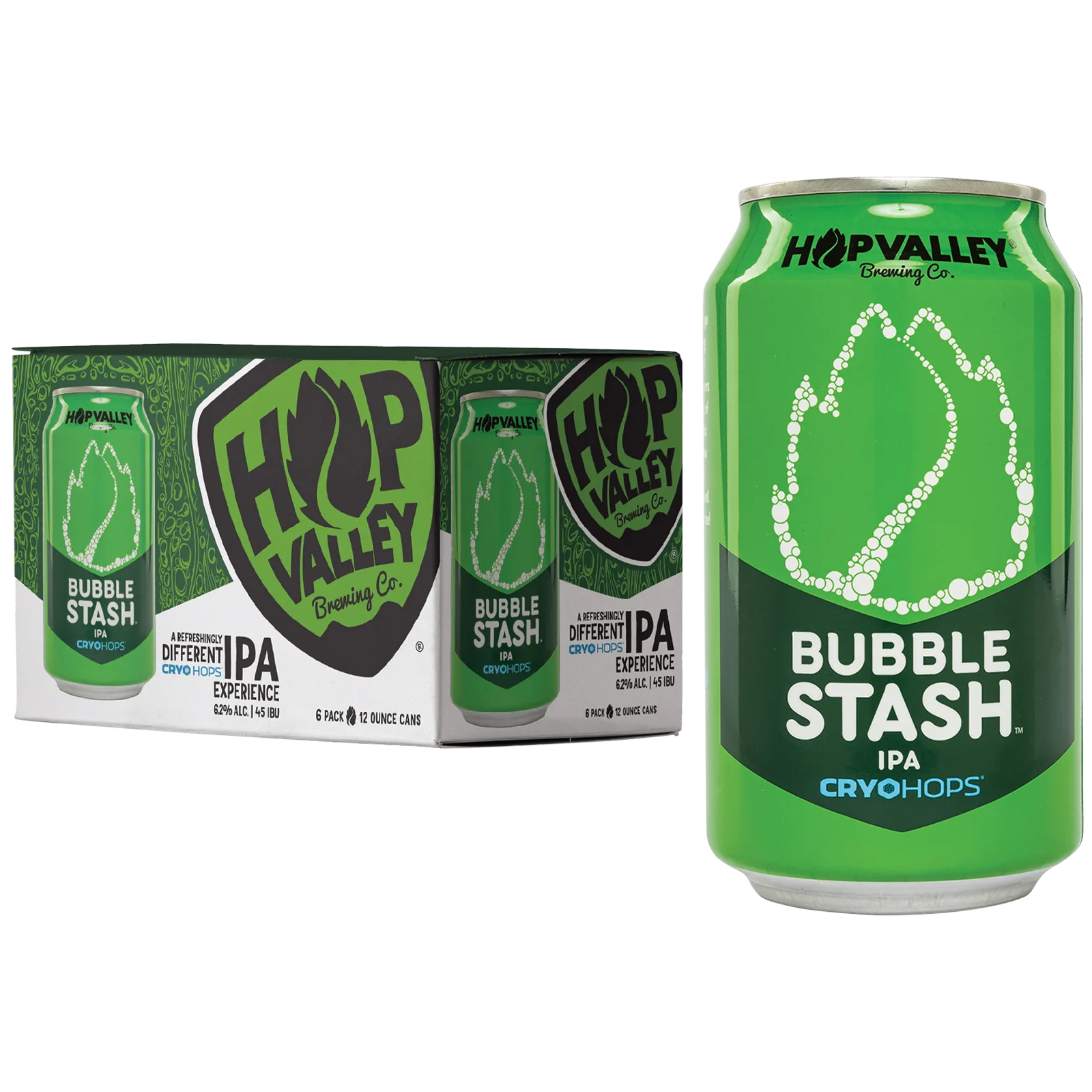 Hop Valley Bubble Stash IPA 6pk Can 6.2% ABV