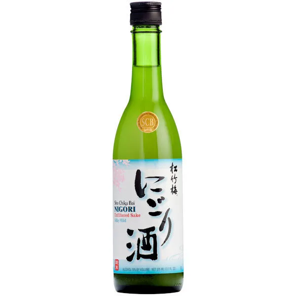 Sho Chiku Bai Junmai Nigori Sake 375Ml Half Bottle Us