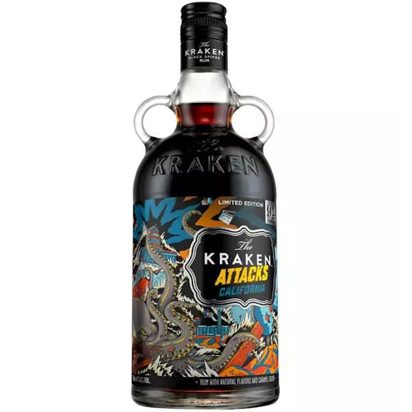 The Kraken Attacks California Caribbean Rum 750Ml