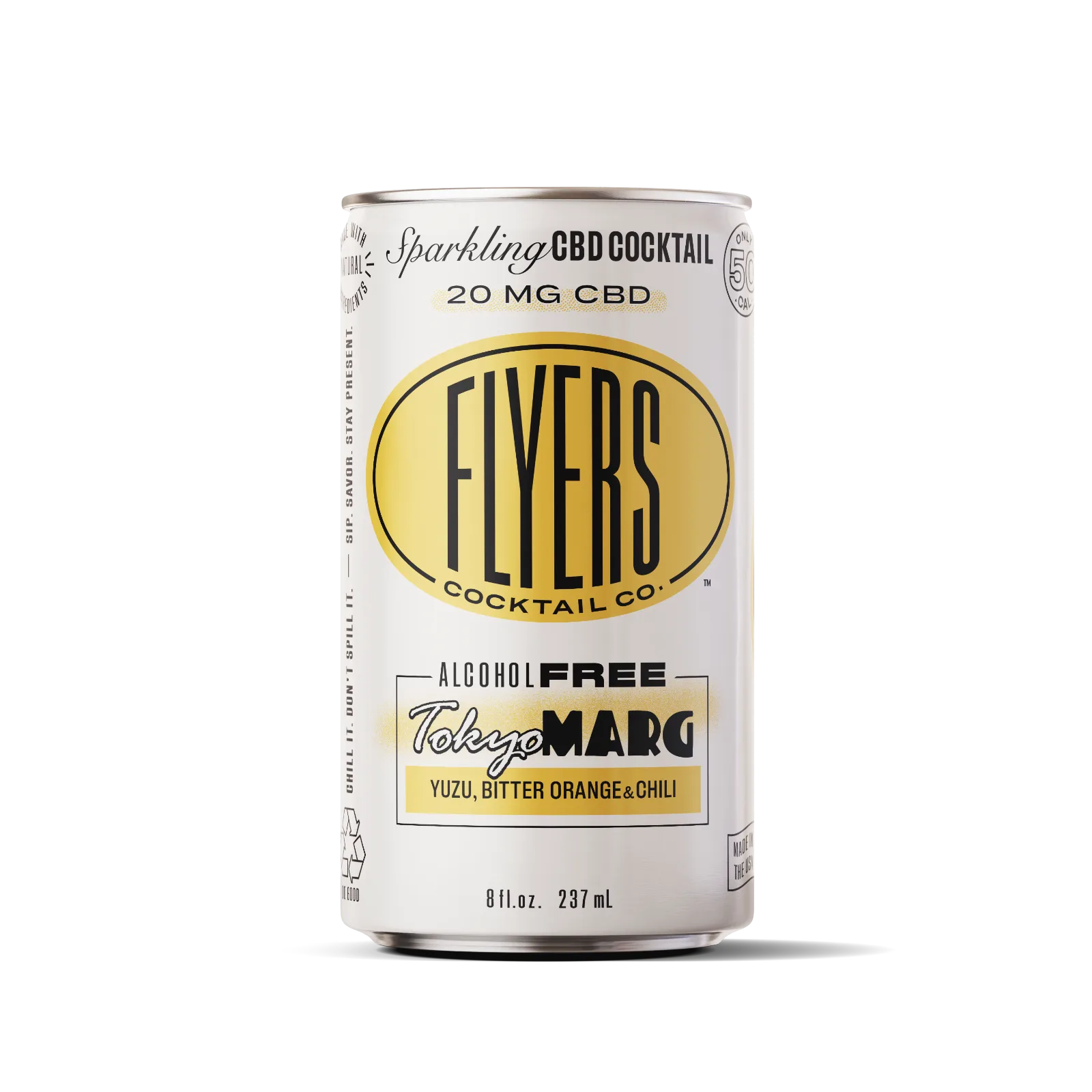 Flyer's Cocktail Co. 20mg CBD Non-Alc Tokyo Margarita 8oz Can