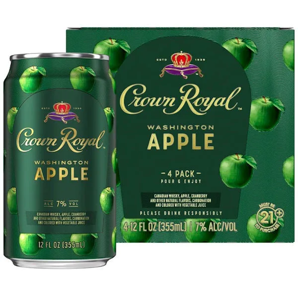 Crown Royal Washington Apple Ready To Drink Cocktail 200Ml 4 Pack