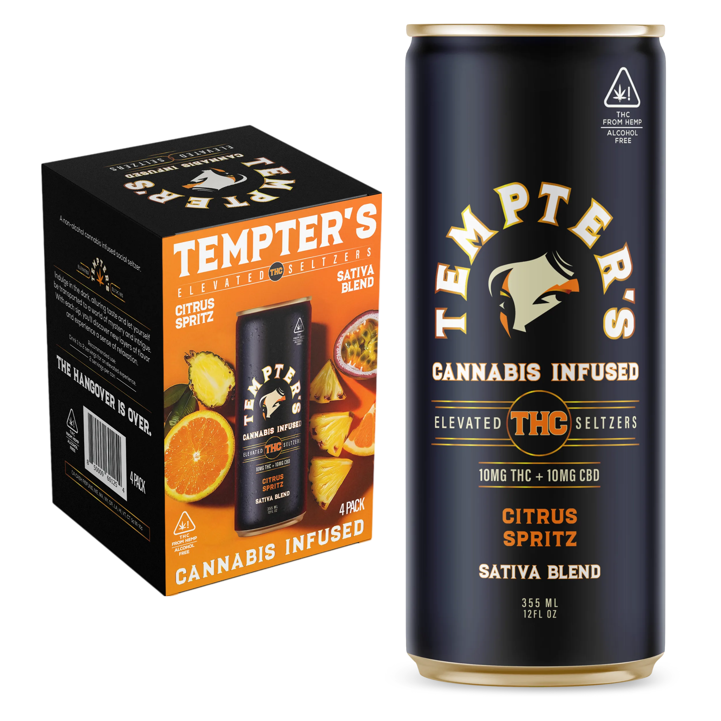 Tempter's Sativa 10mg THC Spritz 4pk Can