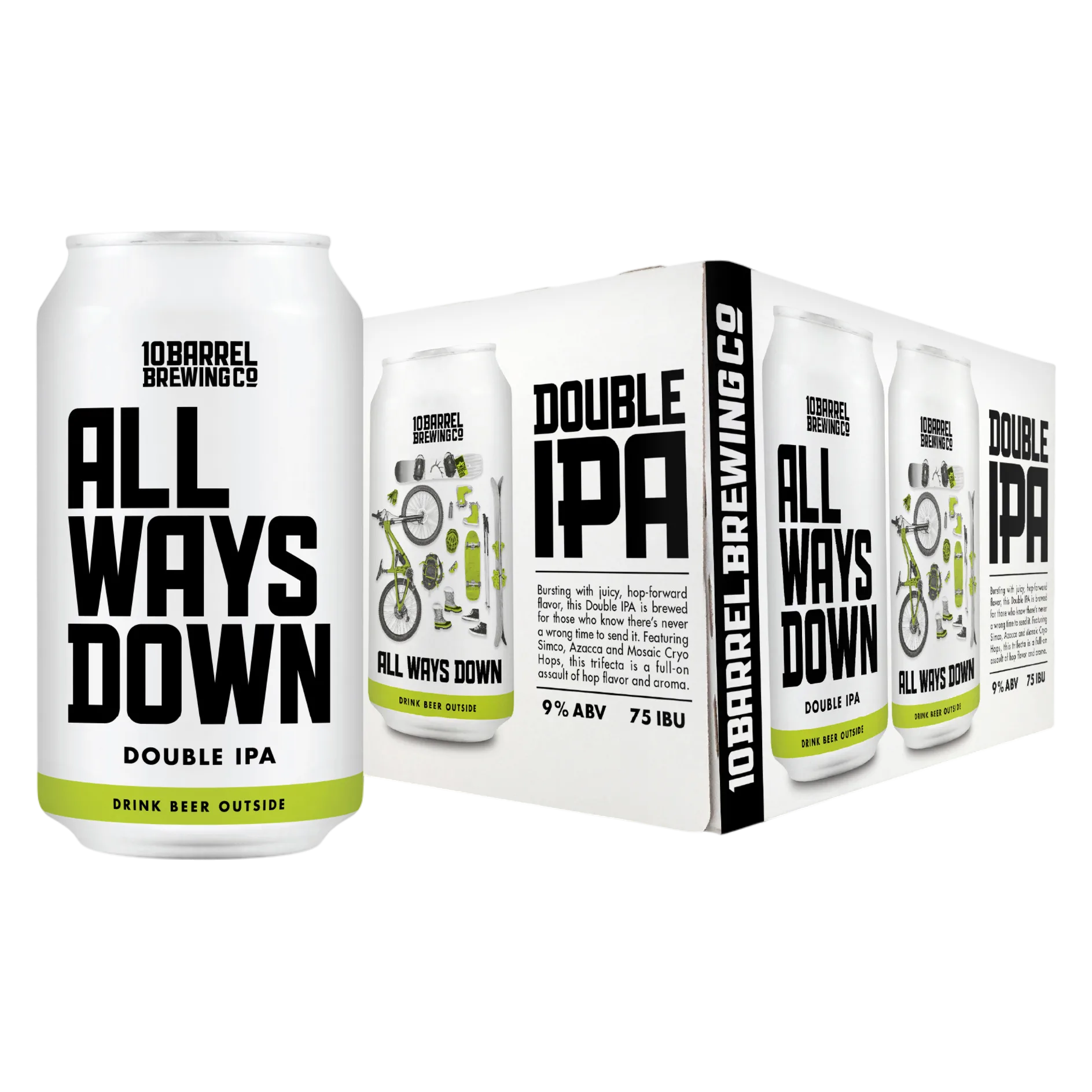10 Barrel All Ways Down Double IPA 6pk Can 9.0% ABV